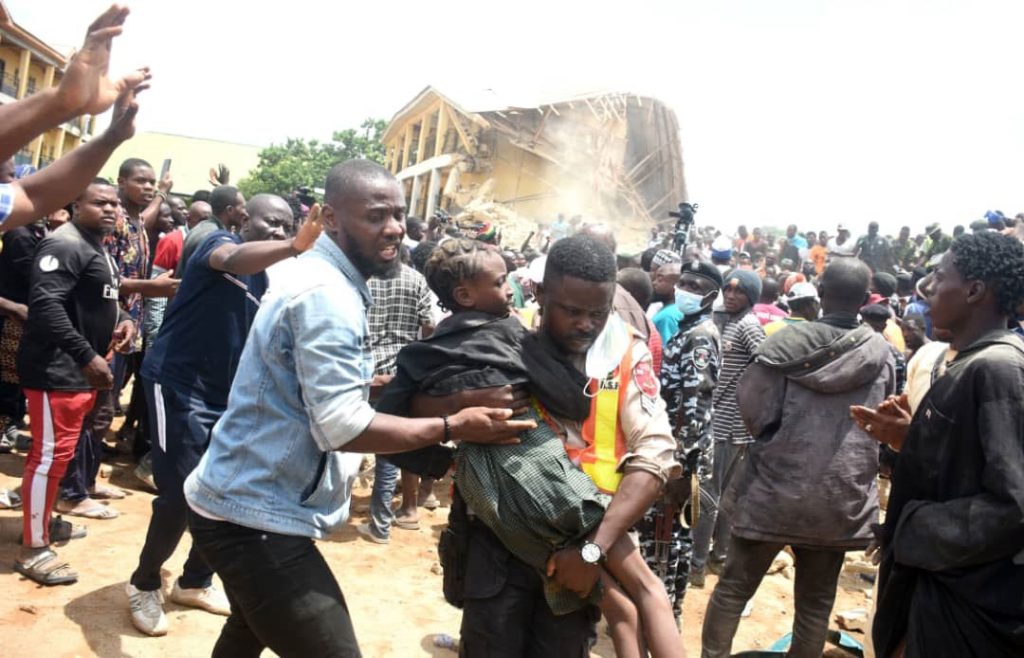 Firemen rescue mother, two children from Kano collapsed building