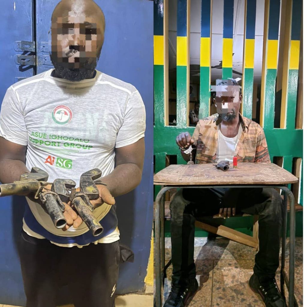 Edo poll: Police arrest two political thugs, recover firearms