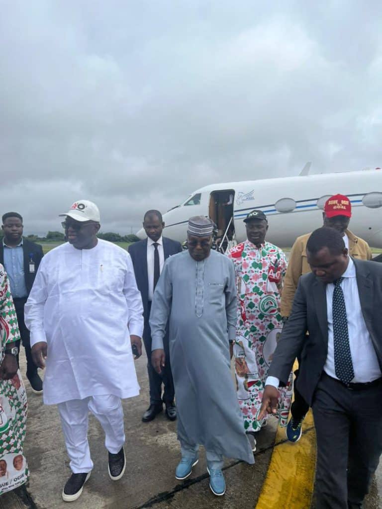 PICTORIAL: Atiku, govs, others in Edo for PDP final campaign rally