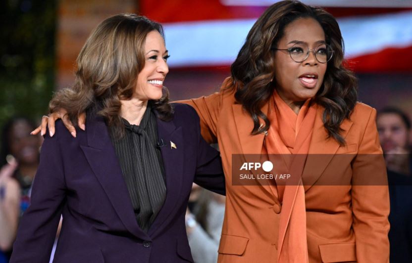 Kamala Harris, Oprah hold star-studded US election rally