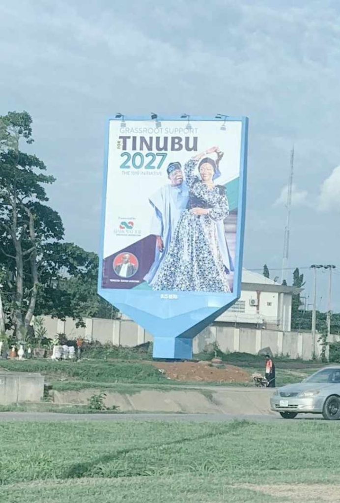 Tinubu’s 2027 campaign billboard surfaces in Abuja