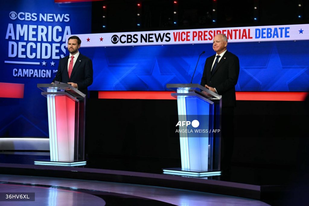 Debate: US vice presidential candidates defend Trump, Harris