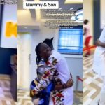 “Africa is losing it everyday” – Video of a son grabbing his mother by the backside as he celebrates her goes viral