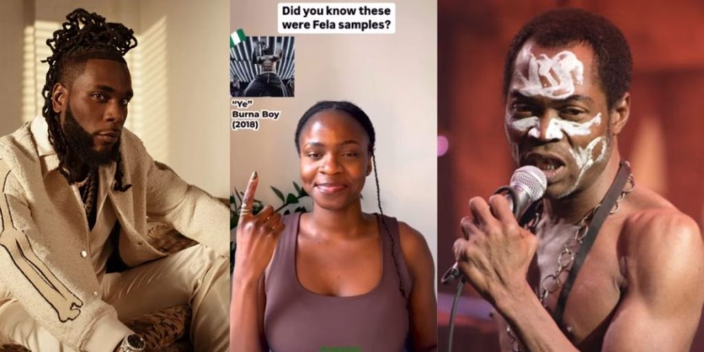 “Burna suppose dey worship Fela” – Netizens confirm that Burna Boy four hit songs were sampled from Fela Kuti as they celebrate his 84th posthumous birthday (Video)