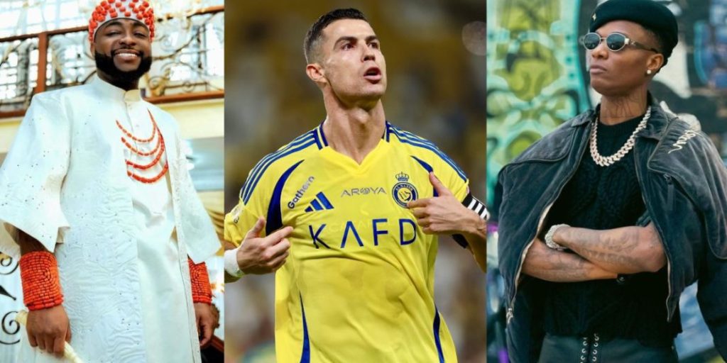 Superstar Footballer Cristiano Ronaldo picks his favourite singer between Wizkid and Davido (Video)