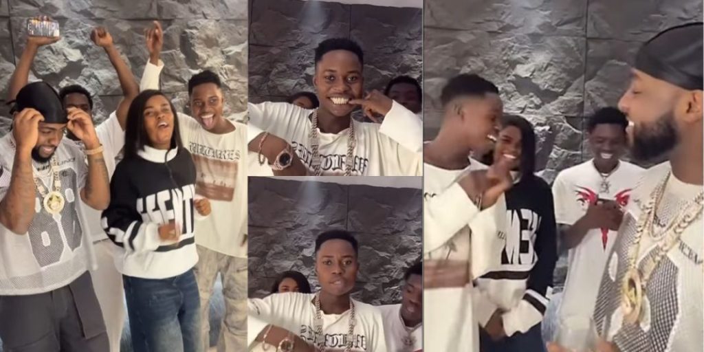 “I’m so grateful” – TikToker Peller makes history as his live session with Davido garners over 160k viewers, recieves luxurious necklace and wristwatch from the singer (Video